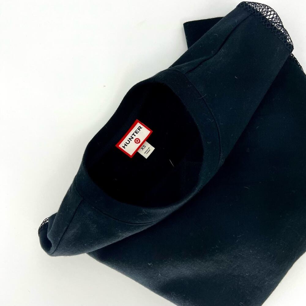 Hunter x Target Mesh Sleeves Pullover Sweatshirt Black Size XS - Picture 7 of 9